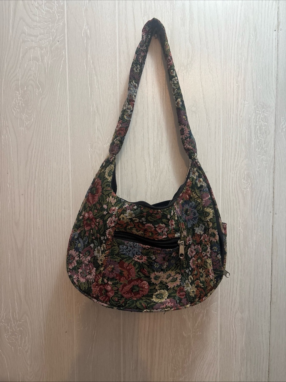 Floral Tapestry Shoulder Bag - Multi